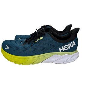 Hoka One One Arahi 6 Mens 14 2E Wide Athletic Shoes Blue Green White Running